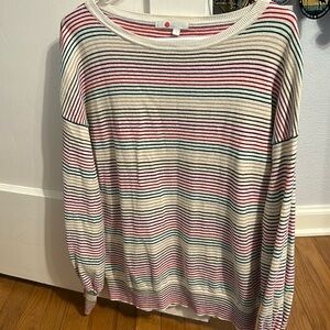 Boden sparkly rainbow sweater
